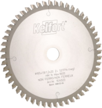 Afbeeldingen van Kelfort cirkelzaagblad - Ø165x1,8/1,2x20mm 52 tands TFN - voor aluminium