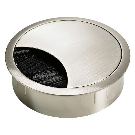 Afbeeldingen van Hettich Kabeldoorvoer, ø 60 mm , roestvrij staal finish