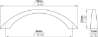 Afbeeldingen van Siro Meubelgreep metaal - boorafstand 96mm/L 113mm/H 27mm/B 11mm - chroom glanzend 