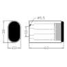 Afbeeldingen van Hermeta Deurbuffer Ovaal 60mm 4704-01E F1