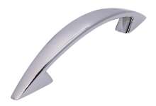 Afbeeldingen van Siro Meubelgreep metaal - boorafstand 128mm/L 179mm/H 28mm/B 18mm - chroom glanzend 