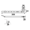 Afbeeldingen van Habilis raamuitzetter 2635-30-81 - 30cm - ijzer RVS/zwart 