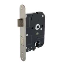 Afbeeldingen van INTERSTEEL SKG2 veiligheidscilinderslot 55mm, rvs voorplaat afgerond 25x174 9551