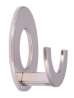 Afbeeldingen van Siro Haak metaal - zelfklevend L 60mm/H 26mm/B 60mm RVS effect 