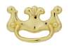 Afbeeldingen van Siro Hangende handgreep metaal - boorafstand 64mm/L 74mm/H 19mm/B 47mm messing glanzend 