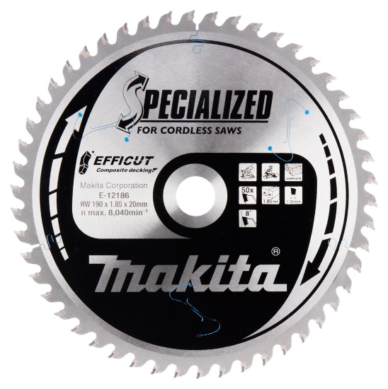 Afbeeldingen van Makita HM Zaagb Effi Compo 190x20x50T E-12186