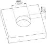 Afbeeldingen van Siro Schelpgreep metaal - L 50mm/H 13mm/B 50mm RVS 