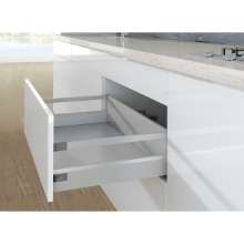 Afbeeldingen van Frontlade Set met Reling H186/94 L270 Zilver