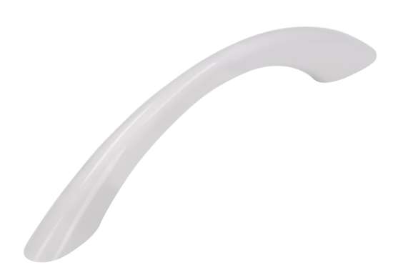 Afbeeldingen van Siro Meubelgreep kunststof - boorafstand 96mm/L 134mm/H 28mm/B 11mm wit 