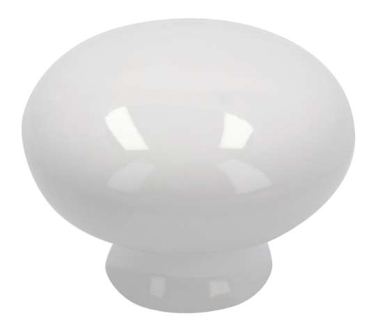 Afbeeldingen van Siro Meubelknop keramisch - L 38mm/H 29mm/B 38mm wit 