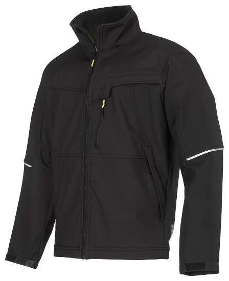 Afbeeldingen van Snickers softshelljack 1212-0400 maat XL zwart