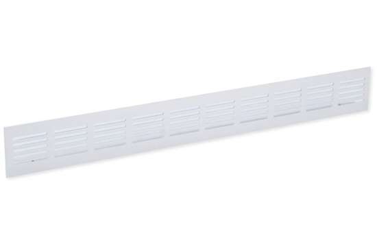 Afbeeldingen van Alum. ventilatiestrip  500x 60mm blank gean.