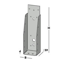 Afbeeldingen van GB Balkdrager GBS-ZL 63x225 1,5 Sendzimir Verzinkt