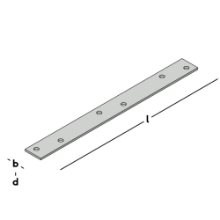Afbeeldingen van GB Verbindingsplaat 200 20x2 Zink-Magnesium