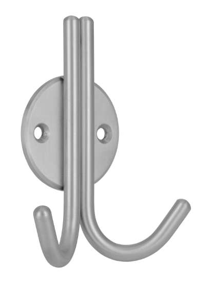 Afbeeldingen van Siro Kapstokhaak metaal - boorafstand 32mm/L 100mm/H 36mm/B 77mm RVS 