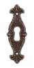 Afbeeldingen van Siro Sierschild metaal - boorafstand 47mm/L 70mm/H 3mm/B 25mm antiek messing 