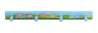 Afbeeldingen van Siro Haaklijst kunststof - boorafstand 168mm/L 300mm/H 36mm/B 30mm blauw/trein 