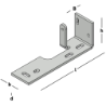Afbeeldingen van GB F-anker houtmaat 59 mm 80x300 80x8 Elektrolytisch Verzinkt