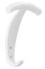 Afbeeldingen van Siro Kapstokhaak kunststof - boorafstand 20mm/L 139mm/H 55mm/B 110mm - wit 