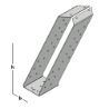 Afbeeldingen van GB gordinglas - 59x171x1,5mm - RVS 304