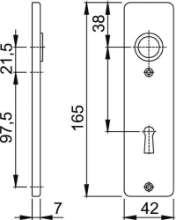 Afbeeldingen van Hoppe kortschild f2 202kp