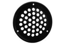 Afbeeldingen van RVS rooster Ø69mm zwart