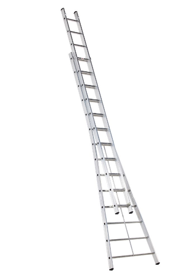 Afbeeldingen van Aluminium ladder - 2-delige opsteekladder