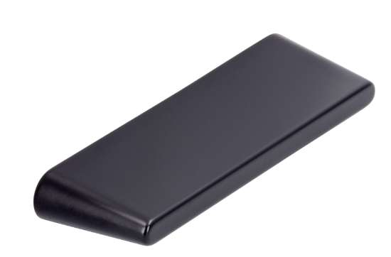 Afbeeldingen van Siro Handgreep metaal - boorafstand 64mm/L 74mm/H 23mm/B 10mm mat zwart 
