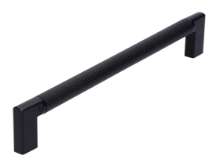 Afbeeldingen van Siro Meubelgreep metaal - boorafstand 192mm/L 206mm/H 32mm/B 12mm mat zwart 