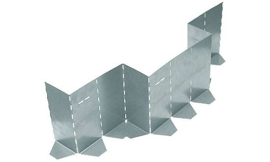 Afbeeldingen van GB Metalen vouwbekisting 200x1000 Sendzimir Verzinkt