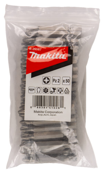 Afbeeldingen van Makita Schroefbit PZ2x50mm navul 50st B-26587