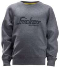Afbeeldingen van Snickers junior logo sweatshirt 7509-3400, Maat 152, gemeleerd blauwgrijs