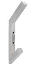 Afbeeldingen van Siro Kapstokhaak metaal - boorafstand 32mm/L 200mm/H 69mm/B 16mm RVS 