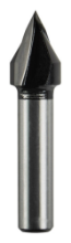Afbeeldingen van Makita V-groeffrees - Ø12,7x16mm 60° - schacht Ø8mm 2 beitels