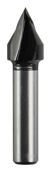 Afbeeldingen van Makita V-groeffrees - Ø12,7x16mm 60° - schacht Ø8mm 2 beitels