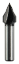 Afbeeldingen van Makita V-groeffrees - Ø12,7x16mm 60° - schacht Ø8mm 2 beitels