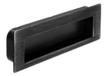 Afbeeldingen van Siro Schelpgreep metaal - boorafstand 96mm/L 112mm/H 13mm/B 38mm antiek ijzer 