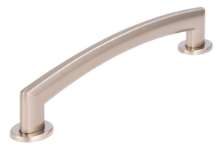 Afbeeldingen van Siro Meubelgreep metaal - boorafstand 128mm/L 145mm/H 25mm/B 16mm - RVS effect 