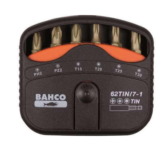 Afbeeldingen van Bahco bits set 7 Delig ph,pz,torx 