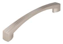 Afbeeldingen van Siro Meubelgreep metaal - boorafstand 128mm/L 153mm/H 27mm/B 14mm - RVS effect 