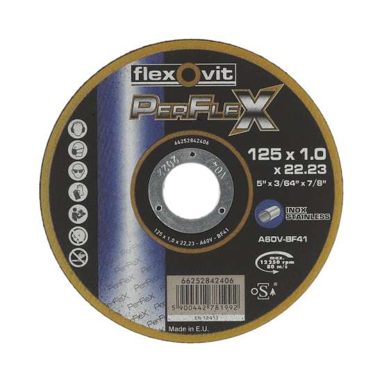 Afbeeldingen van Flexovit doorslijpschijf - Ø125x1.0x22.2mm - zachte metalen 10stuks