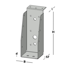 Afbeeldingen van GB Balkdrager GBS-KL 59x156 1,5 Sendzimir Verzinkt