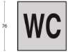 Afbeeldingen van INTERSTEEL Pictogram toilet mindervalide zelfklevend rvs geborsteld 4601