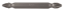 Afbeeldingen van Makita dubbele Schroefbit - PZ2x65mm - 100 stuks in pot 