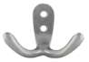 Afbeeldingen van Siro Kapstokhaak metaal - boorafstand 11mm/L 45mm/H 28mm/B 60mm - gepolijst aluminium 