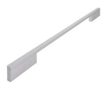 Afbeeldingen van Siro Meubelgreep metaal - boorafstand 320/416mm/L 444mm/H 29mm/B 10mm mat aluminium 