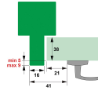 Afbeeldingen van Axa beveiligingstrip - M3 buiten 5-9mm - aluminium F1 