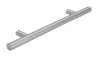 Afbeeldingen van Siro Meubelgreep metaal - boorafstand 128mm/L 208mm/H 32mm/B 12mm RVS hol