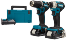 Afbeeldingen van Makita DLX2423AJ LXT 18 V combiset voor het lichte boor- en (slag)schroefwerk