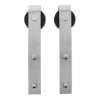 Afbeeldingen van INTERSTEEL Set van 2 rollers recht tbv schuifdeursysteem, incl. bevestiging,rvs 4501